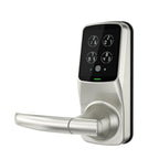 Model-S Satin Nickel Smart Touchscreen Keypad Door Latch Lock with Bluetooth