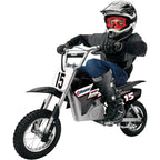 MX400 Dirt Rocket 24V Electric Toy Motocross Motorcycle Dirt Bike, Black