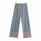 high waist fluid summer baggy pants