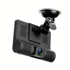 3 Lens Dash Camera, 4'' Touch IPS Screen Car Video Recorder, 1080P +720P+720P