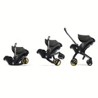 Effortless Baby Strolling, 4-in-1 Foldable Stroller For Use In Shopping Malls, Supermarkets, And Outdoors,  Thanksgiving, Christmas, Year Gift