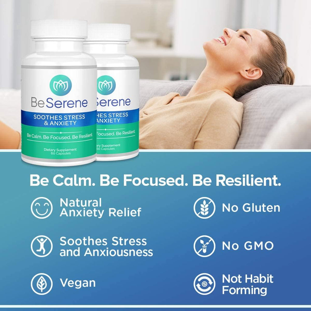 Be Serene: Natural Anxiety Relief - 6-Month Supply