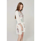 floral tassel dress