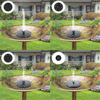 Mademax Solar Bird Bath Fountain Pump, Upgrade Solar Fountain with 6 Nozzle, Free Standing Floating Solar Powered Water Fountain Pump for Bird Bath, Garden, Pond, Pool, Outdoor