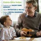 Cebria Ultra Brain Supplement for Men, Women & Seniors – Safe and Effective Memory Supplement for Retention, Recall & Age-Related Memory Loss (180 Count)