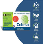 Cebria Ultra Brain Supplement for Men, Women & Seniors – Safe and Effective Memory Supplement for Retention, Recall & Age-Related Memory Loss (180 Count)