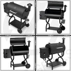 ZPG-550B Pellet Grill BBQ Smoker with Digital Control 520 sq.in