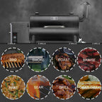 ZPG-550B Pellet Grill BBQ Smoker with Digital Control 520 sq.in