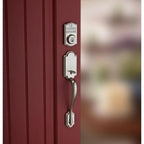 SmartCode 913 Satin Nickel Single Cylinder Electronic Deadbolt Featuring SmartKey Security