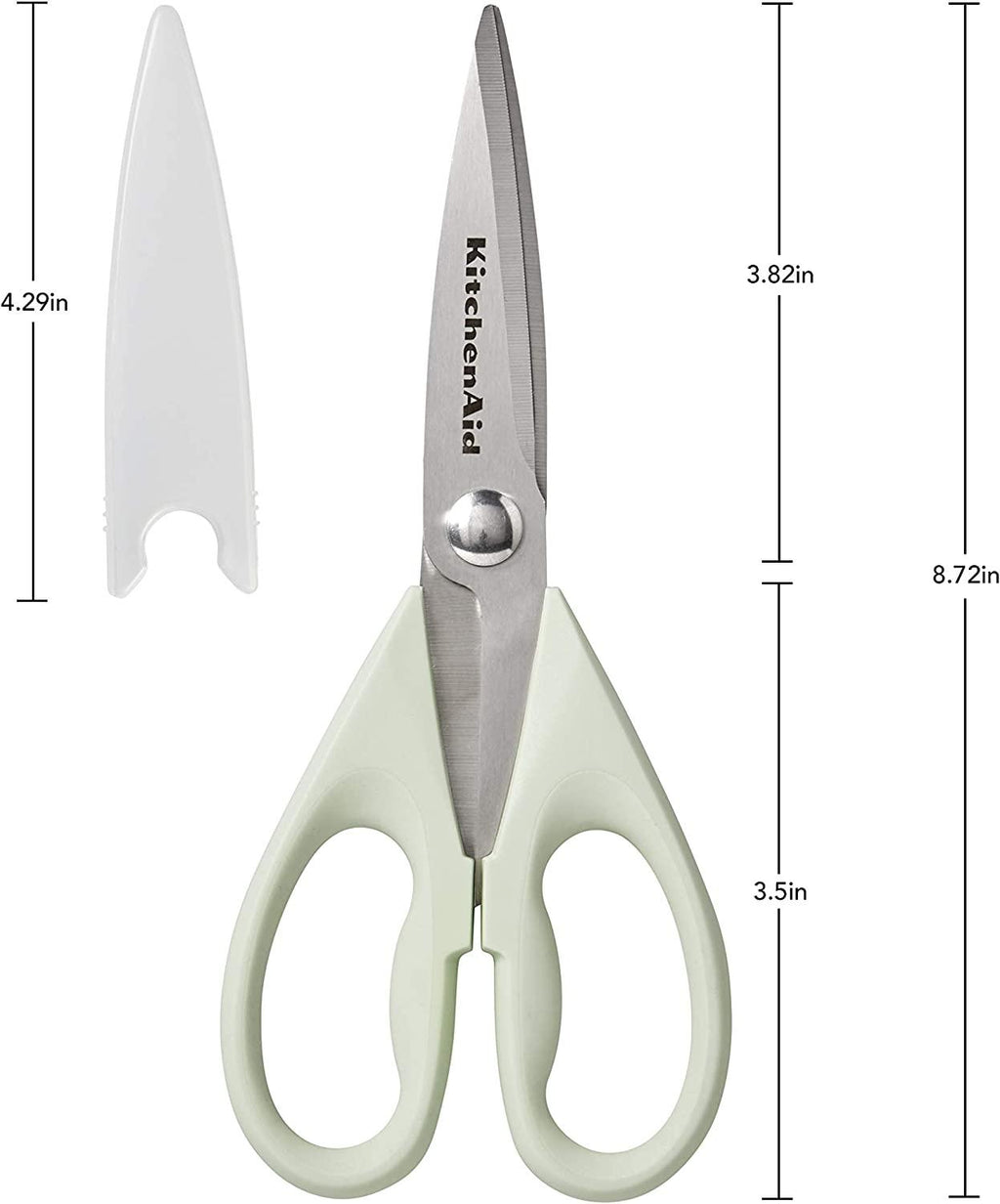 KitchenAid All Purpose Shears with Protective Sheath, 8.72-Inch, Pistachio