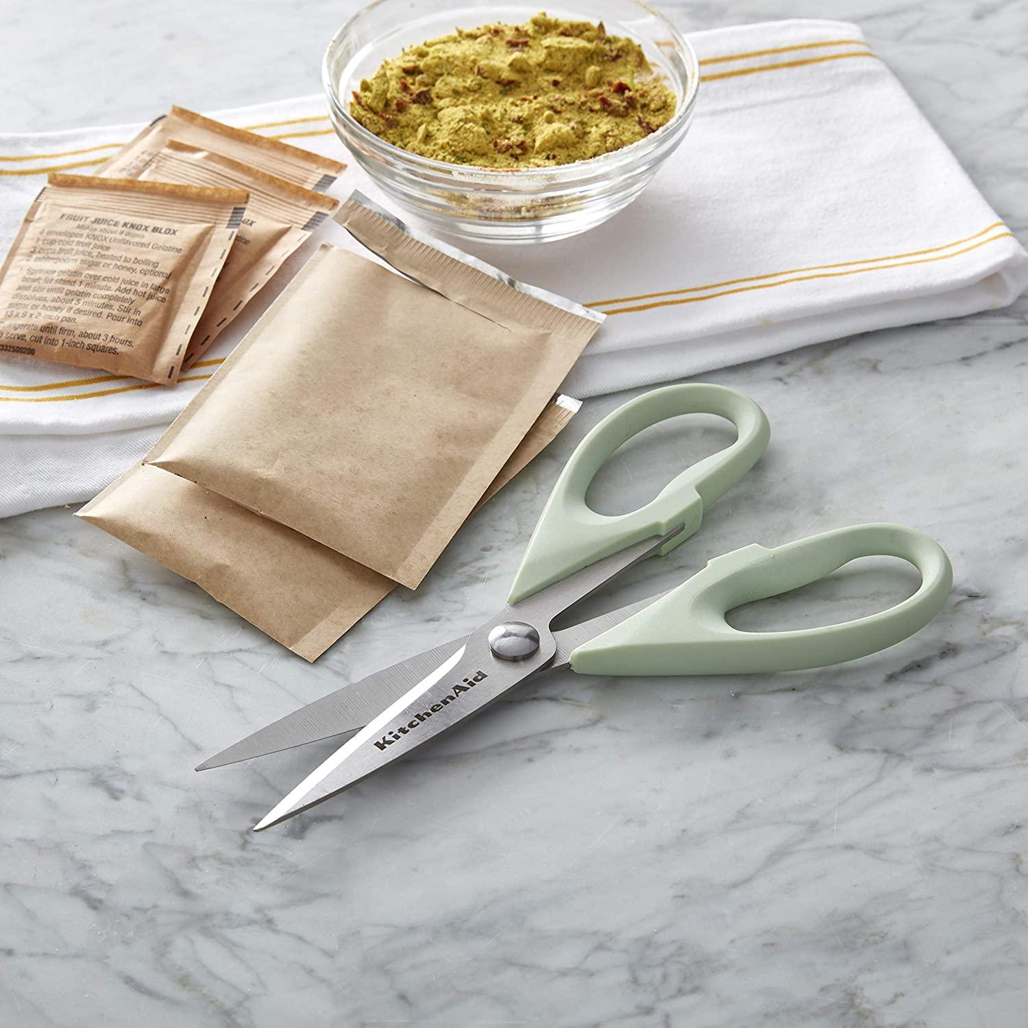 KitchenAid All Purpose Shears with Protective Sheath, 8.72-Inch, Pistachio