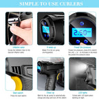 Wireless Car Air Pump Compressor Automatic 120W Mini Rechargeable Portable Cordless Tire Inflator Equipment Digital Display Pump For Machine