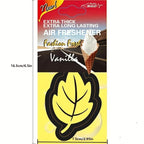 3-60pcs Car Air Freshener Natural Scented Tea Paper Auto Hanging Vanilla Perfume Fragrance Leaf Shape Car Accessories Interior