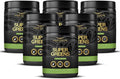 FREZZOR Super Greens Powder with UAF1000+, All-Natural New Zealand Green Fruit & Veggie Supplement, Energy, Vital Raw Veggies, ORAC Antioxidants, Enzymes, Detox & Cleanse, 1.8kg, 180 Serves, 6 Jars