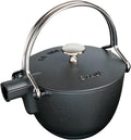 Staub Cast Iron 1-qt Round Tea Kettle - Matte Black, Made in France
