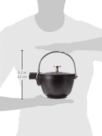 Staub Cast Iron 1-qt Round Tea Kettle - Matte Black, Made in France