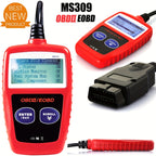 MS309 OBD2 OBDII EOBD Fault Code Reader, Car Diagnostic Scanner Tool