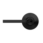 Latitude Matte Black Keyed Entry Door Lever