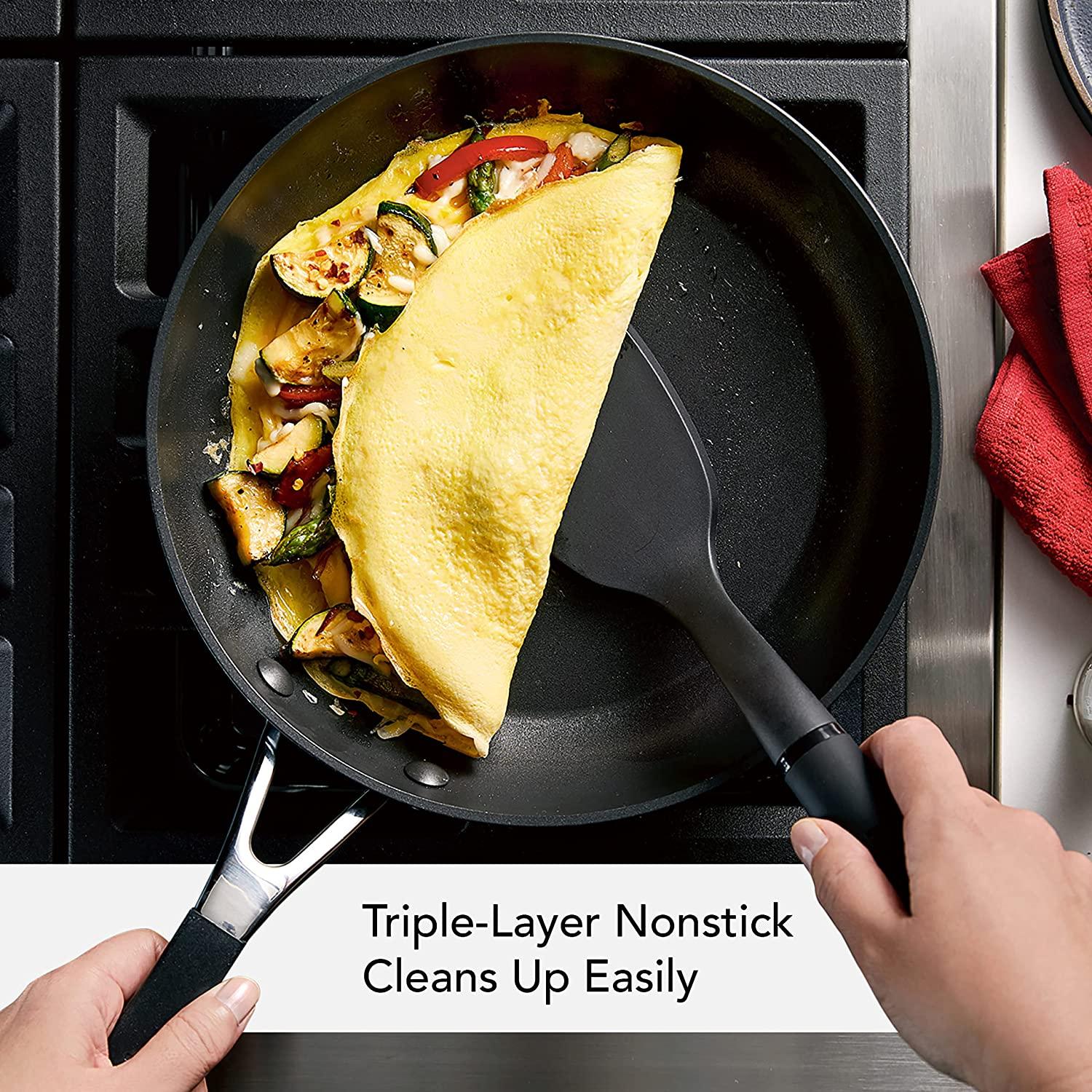 KitchenAid Hard Anodized Nonstick Frying Pan/Skillet, 10 Inch, Onyx Black