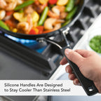 KitchenAid Hard Anodized Nonstick Frying Pan/Skillet, 10 Inch, Onyx Black