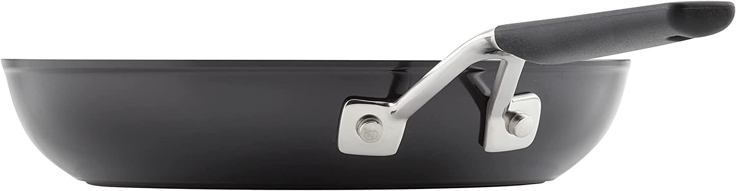 KitchenAid Hard Anodized Nonstick Frying Pan/Skillet, 10 Inch, Onyx Black