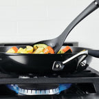 KitchenAid Hard Anodized Nonstick Frying Pan/Skillet, 12.25 Inch, Onyx Black