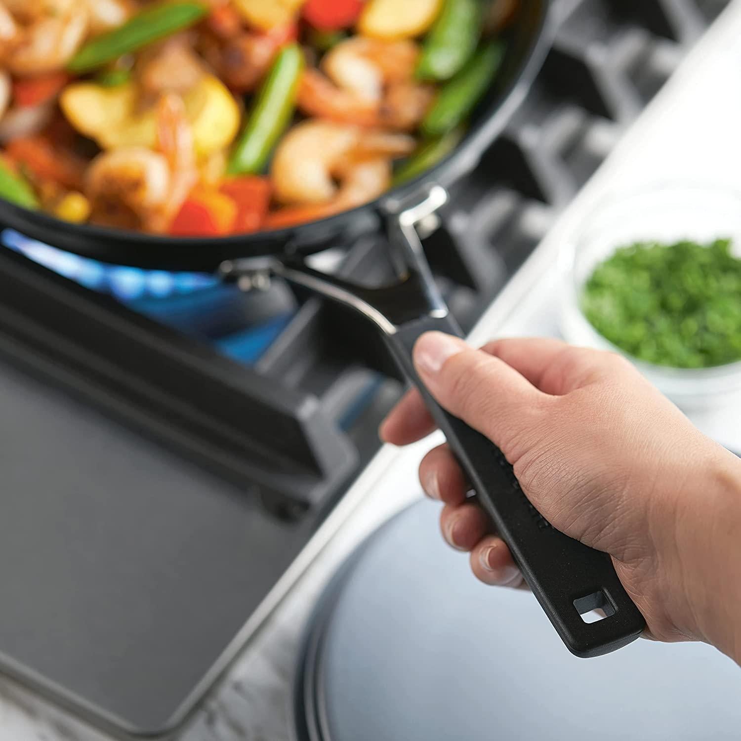 KitchenAid Hard Anodized Nonstick Frying Pan/Skillet, 10 Inch, Onyx Black