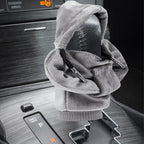 ZHSMS Gear Shift Cover, Universal Shift Knob Cover, Funny Sweater Hoodie for Gearshift, 4.7 Inch Car Shifter Stick Protector Decoration (Purple Grey)