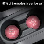 8sanlione 2 Pack Car Cup Holder Coasters, 2.75 Inch Non-Slip PVC Insert Cup Coaster, Anti-Scratch Auto Cup Mats for Women Men, Vehicle Interior Accessories Universal for Car, SUV, Truck (D Pink/2PCS)