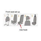 Upgrade Your Car's Interior With This Universal Seat Cover Set - 2pcs, Multi-color, 2mm Sponge!