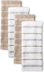 KitchenAid Albany Kitchen Towel Set, Set of 4, Milkshake 4 Count