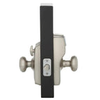 Camelot Satin Nickel Electronic Door Lock with Georgian Door Knob Featuring Flex Lock