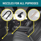 Car Vacuum Cleaner Car Accessories Small 12V High Power Handheld Portable Car Vacuum Cord &amp; Bag Detailing Kit Essentials For Travel, RV Camper