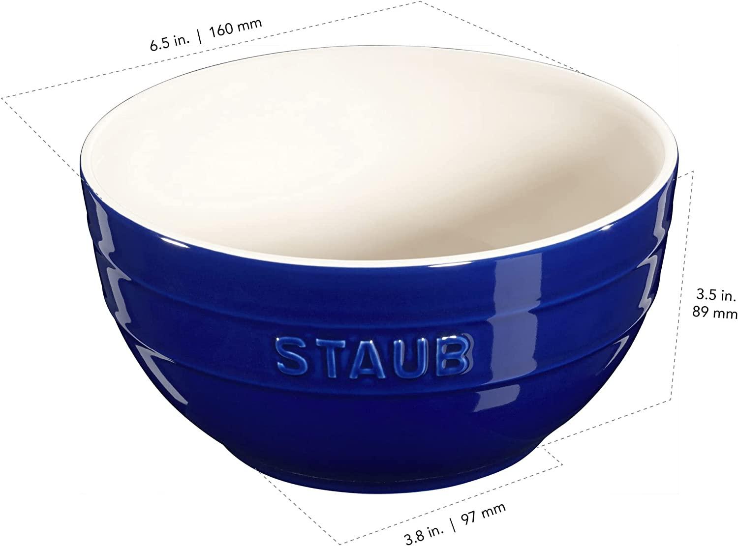 STAUB Ceramics Universal Bowl, 6.5-inch, Dark Blue