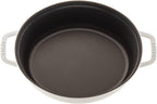 Staub Cast Iron 5.75-qt Coq au Vin Cocotte - White, Made in France