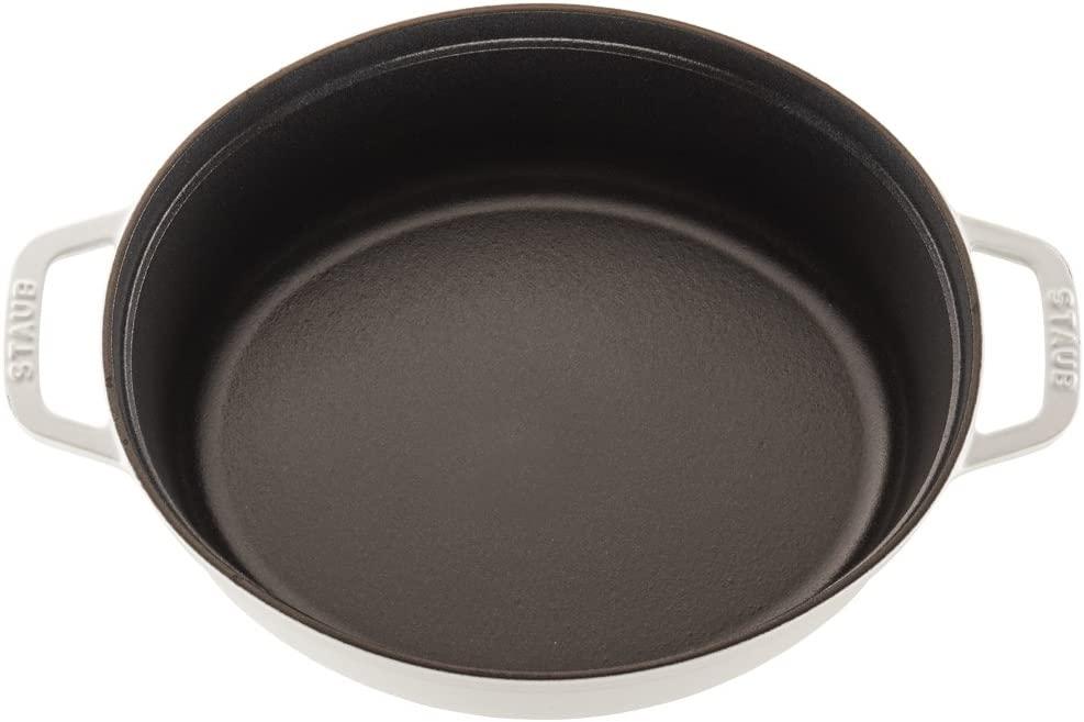 Staub Cast Iron 5.75-qt Coq au Vin Cocotte - White, Made in France
