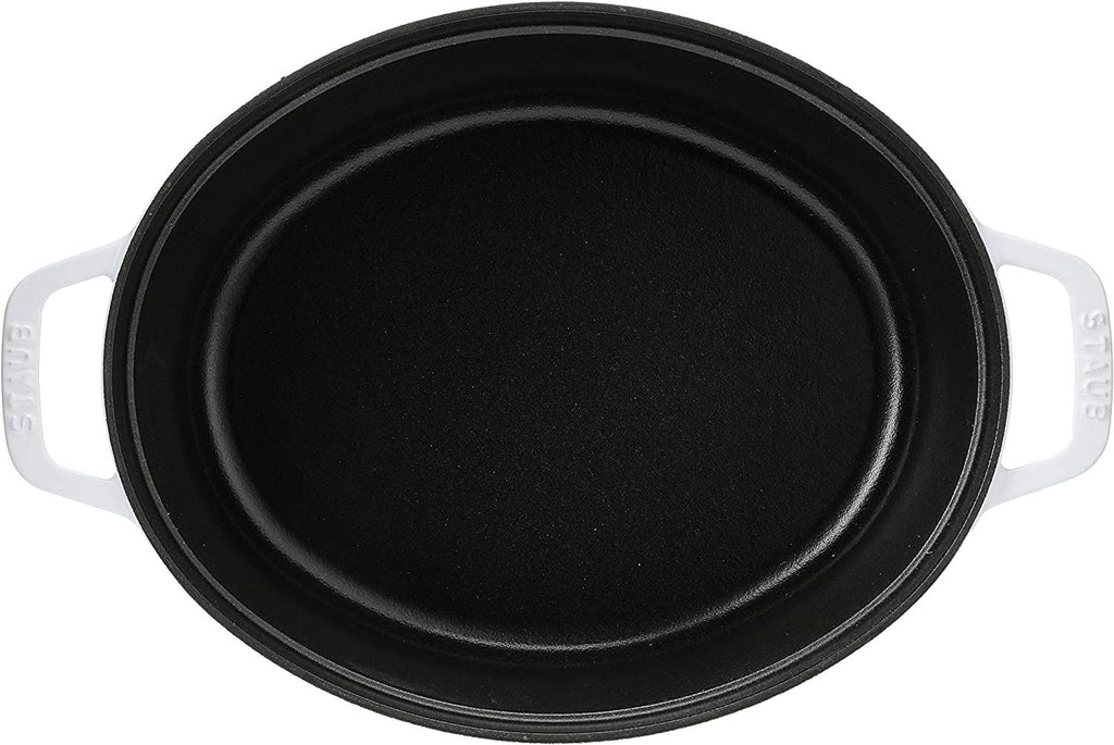 Staub Cast Iron 5.75-qt Coq au Vin Cocotte - White, Made in France