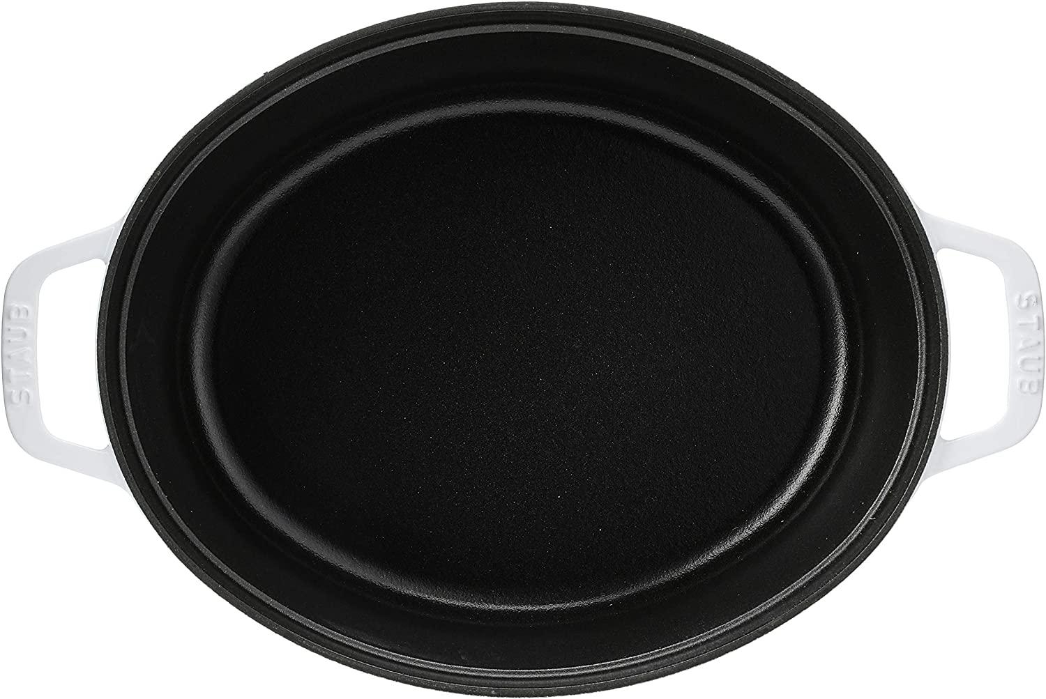 Staub Cast Iron 5.75-qt Coq au Vin Cocotte - White, Made in France