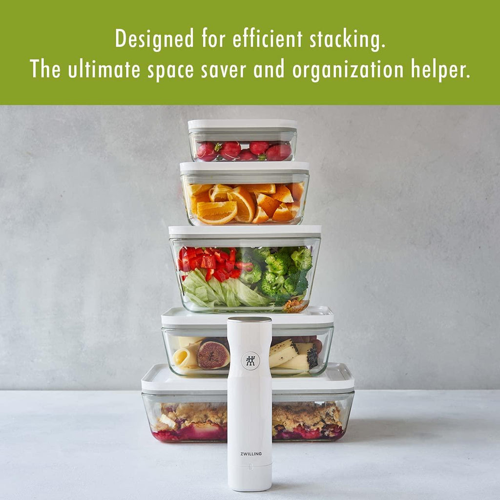 ZWILLING Fresh & Save 3-pc Glass Food Storage Container, Meal Prep Container, Assorted Sizes