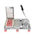 steel manual doner kebab meat skewer machine