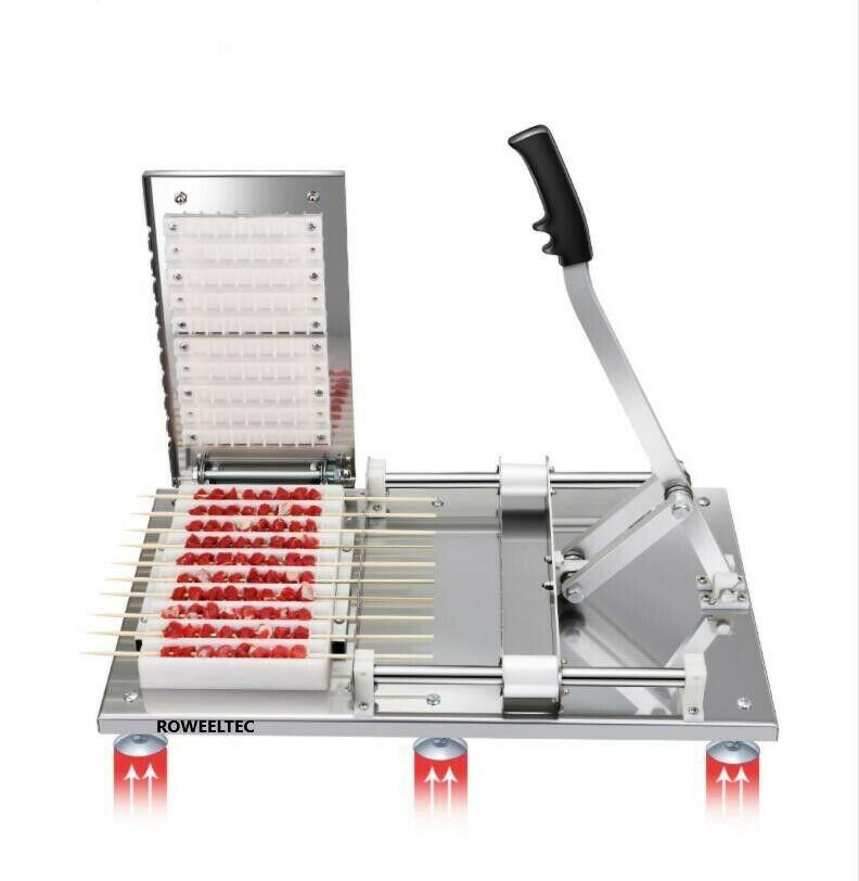 steel manual doner kebab meat skewer machine T