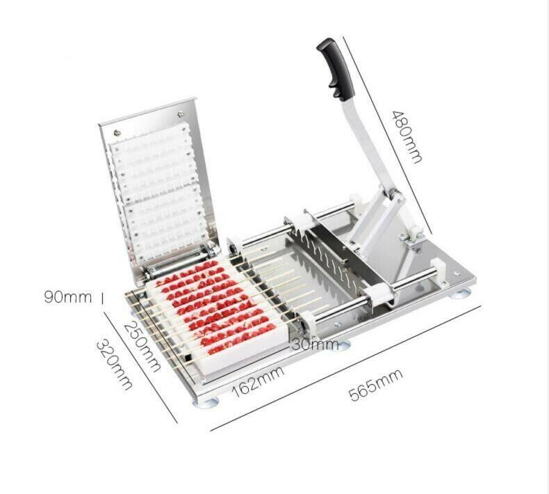 steel manual doner kebab meat skewer machine T
