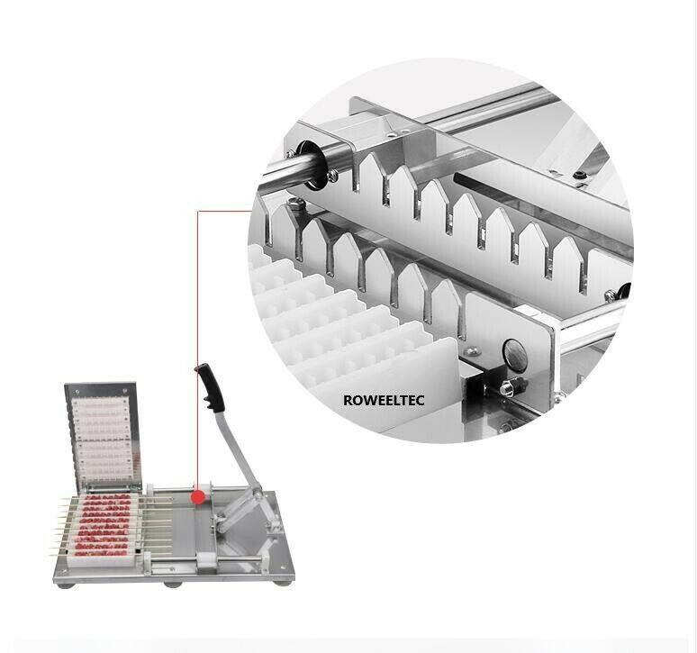 steel manual doner kebab meat skewer machine