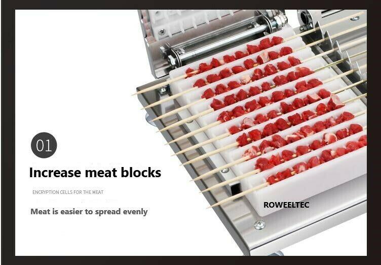 steel manual doner kebab meat skewer machine