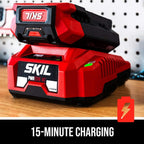 SKIL CB7478-10 PWR CORE 40 Brushless 40V Cordless 14'' String Trimmer and Blower Combo Kit Includes 2.5Ah Battery and Auto PWR Jump Charger