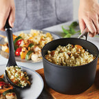 KitchenAid Hard Anodized Induction Nonstick Saucepan with Lid, 2 Quart, Matte Black