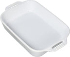 STAUB Ceramics Rectangular Baking Dish, 10.5x7.5-inch, White