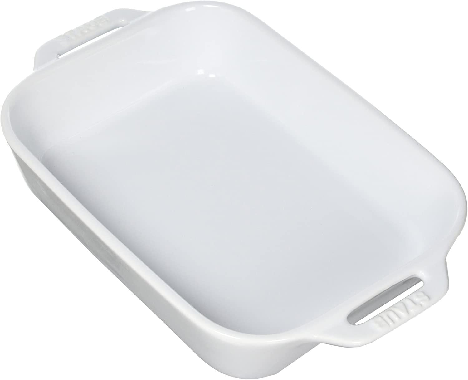 STAUB Ceramics Rectangular Baking Dish, 10.5x7.5-inch, White