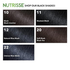 Garnier Hair Color Nutrisse Nourishing Creme, 12 Natural Blue Black (Poppyseed) Permanent Hair Dye, 2 Count (Packaging May Vary)