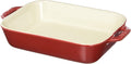 STAUB Ceramics Rectangular Baking Dish, 7.5x6-inch, Cherry